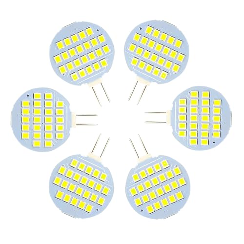 GLMING G4 24-2835 SMD LED-Lampe Superhelle, weiße AC / DC12V-24V 6er-Pack （3.0Generation） von GLMING
