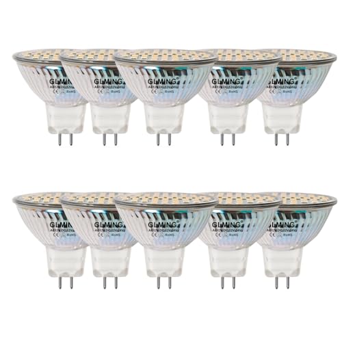 GLMING MR16 GU5.3 48-2835SMD LED-Leuchtmittel 3W Ersetzen Sie 30W 35W Halogenlampe G5.3Bi-Pin-Sockel Lampe Spot AC12V DC12-24V Warmweiß 10 Stück GLMING MR16 GU5.3 48-2835SMD LED-Leuchtmittel 3W Ersetzen Sie 30W 35W Halogenlampe G5.3Bi-Pin-Sockel Lampe Spot AC12V DC12-24V Warmweiß 10 Stück von GLMING