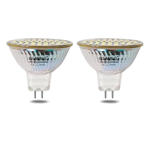 GLMING MR16 GU5.3 48-2835SMD LED-Leuchtmittel 3W Ersetzen Sie 30W 35W Halogenlampe G5.3Bi-Pin-Sockel Lampe Spot AC12V DC12-24V Weiß 2Stück GLMING MR16 GU5.3 48-2835SMD LED-Leuchtmittel 3W Ersetzen Sie 30W 35W Halogenlampe G5.3Bi-Pin-Sockel Lampe Spot AC12V DC12-24V Weiß 2Stück von GLMING