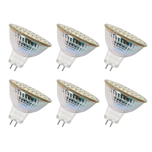 GLMING MR16 GU5.3 48-2835SMD LED-Leuchtmittel 3W Ersetzen Sie 30W 35W Halogenlampe G5.3Bi-Pin-Sockel Lampe Spot AC12V DC12-24V Weiß 6Stück GLMING MR16 GU5.3 48-2835SMD LED-Leuchtmittel 3W Ersetzen Sie 30W 35W Halogenlampe G5.3Bi-Pin-Sockel Lampe Spot AC12V DC12-24V Weiß 6Stück von GLMING