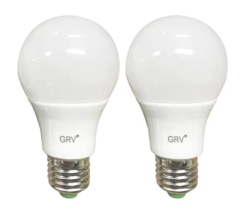 GRV E27 5W SMD LED AC12V / DC 12V-24V Glühbirne 40W Glühlampenersatz für Sonnensystem, Wohnmobil, Boot, Innen Niederspannungs-Sicherheitsbeleuchtung Warmeiß 2er Pack (Nichthaushaltsbeleuchtung) von GRV