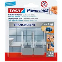 Tesa - Powerstrips Haken chrom l von Tesa