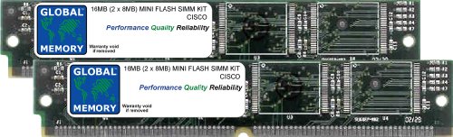 16 MB (2 x 8 MB) Flash SIMM Memory RAM KIT für Cisco 3600 Series ROUTERN (MEM3600–2 X 8FS, MEM3660–2 X 8FS) von GLOBAL MEMORY