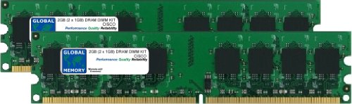 2 GB (2 x 1 GB) DRAM DIMM Memory RAM KIT für Cisco die Konvergenz der Medien Server MCS 7815-i2 (mem-7815-i2–2 GB) von GLOBAL MEMORY