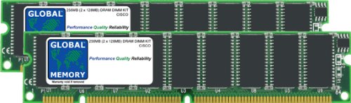 256 MB (2 x 128 MB) DRAM DIMM Memory RAM KIT für Cisco 7500 Series ROUTERN Route Switch Processor 8 (mem-rsp8–256 M) von GLOBAL MEMORY