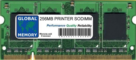 256 MB SODIMM Drucker Memory RAM für Samsung clx-6200 CLX-6200FX/6200ND/CLX-6220FX (clp-mem202, clp-mem202/SEE) von GLOBAL MEMORY