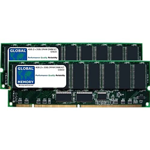 4 GB (2 x 2 GB) DRAM DIMM Memory RAM KIT für Cisco 12000 Series Router 's PRP-2 Route Prozessor (mem-prp2–2 G, xr-mem-prp2–4 G) von GLOBAL MEMORY
