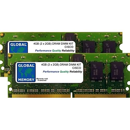4 GB (2 x 2 GB) DRAM DIMM Memory RAM KIT für Cisco 7600 Series ROUTERN RSP720–10 GE/RSP720–3 cxl-10ge (mem-rsp720–4 G) von GLOBAL MEMORY