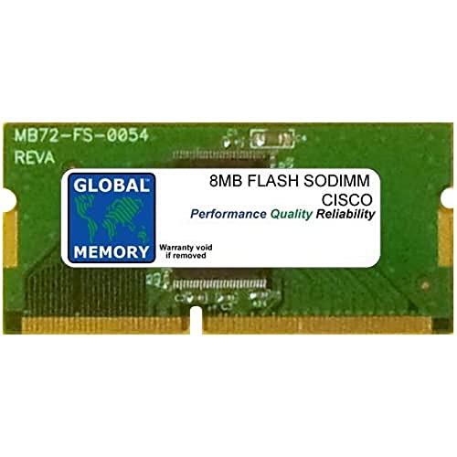 8 MB Flash SODIMM Memory RAM für Cisco 871/871 W/876 ADSL/877 ADSL/878/878 W Router (MEM870–8 F) von GLOBAL MEMORY