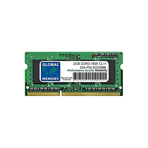 Arch Memory 2 GB DDR3 1600 MHz PC3–12800 204-PIN SODIMM ARBEITSSPEICHER FÜR Intel IMAC (Ende 2012 – Ende 2013) von GLOBAL MEMORY