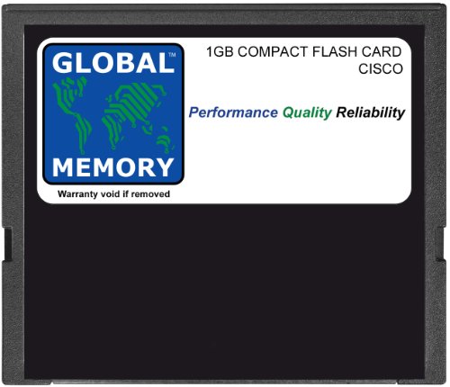 GLOBAL MEMORY 1 GB Compact Flash Card Speicher für Cisco 7600 Series ROUTERN RSP 720 (mem-rsp720-cf1g) von GLOBAL MEMORY