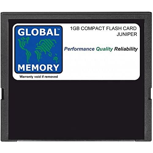 GLOBAL MEMORY 1 GB Compact Flash Card Speicher für Juniper re-5.0/re-400/re-850 Routing Motoren (cf-upg2–1 Schnörkelmuster) von GLOBAL MEMORY