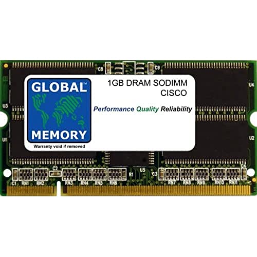 GLOBAL MEMORY 1 GB DRAM SODIMM ARBEITSSPEICHER FÜR Cisco Catalyst 6500 Series SWITCHES DISTRIBUTED Forwarding Card 3 A (mem-xcef720–1 GB) von GLOBAL MEMORY
