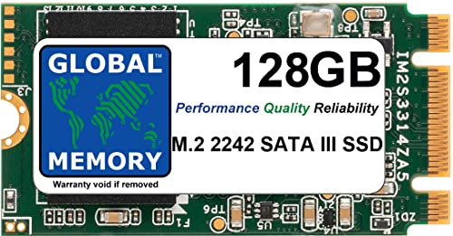 GLOBAL MEMORY 128 GB M.2 2242 NGFF SATA 3 Solid State Drive (SSD) für ThinkPad X240 X250 X270 T440 T440S T450 T450S T460P T470 T470S von GLOBAL MEMORY