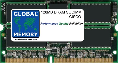 GLOBAL MEMORY 128 MB DRAM SODIMM ARBEITSSPEICHER FÜR Cisco Catalyst 6000/6500 Series SWITCHES FLEXWAN Modul (mem-c6 K-wan-128 m) von GLOBAL MEMORY