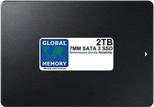 GLOBAL MEMORY 2 TB 7 mm 2,5 Zoll SATA 3 Solid State Drive (SSD) für Mac Pro (2009–2010–2012) von GLOBAL MEMORY