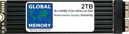 GLOBAL MEMORY 2 TB M.2 PCIe Gen3 x4 NVMe Solid State Drive (SSD) mit Kühlkörper für Mac Pro 2013 von GLOBAL MEMORY