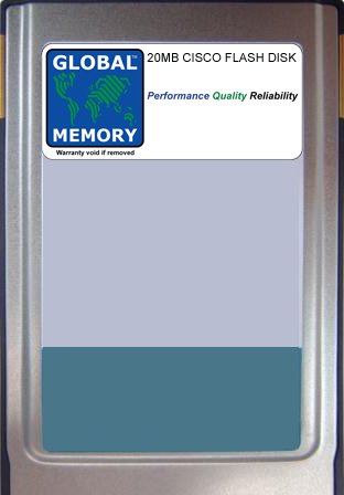GLOBAL MEMORY 20 MB Flash Card Speicher FÜR Cisco 7500 Series ROUTERN Route Switch Processor 8 (mem-rsp8-flc20 m) von GLOBAL MEMORY