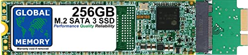 GLOBAL MEMORY 256 GB M.2 NGFF SATA 3 Solid State Drive (SSD) für MacBook Air (2010–2011) von GLOBAL MEMORY