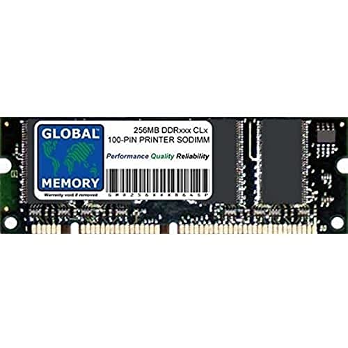 GLOBAL MEMORY 256 MB 100-PIN DDR SODIMM RAM für Drucker (P/N 13N1524, A0743432, Q2627A, Q7719A) von GLOBAL MEMORY