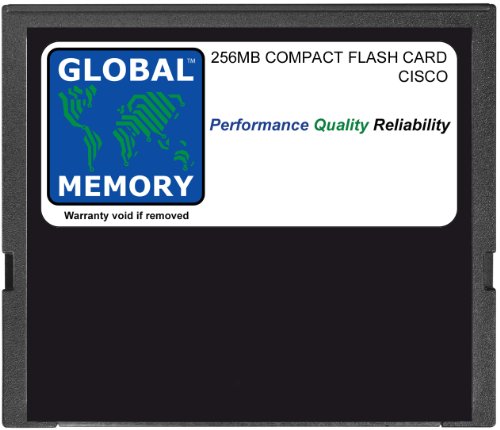 GLOBAL MEMORY 256 MB Compact Flash Card Speicher für Cisco 7200 Series ROUTERN npe-g1 (mem-npe-g1-fld256) von GLOBAL MEMORY