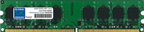 GLOBAL MEMORY 4 GB DDR2 667 MHz PC2–5300 240-PIN DIMM ARBEITSSPEICHER FÜR PC DESKTOPS/MAINBOARDS von GLOBAL MEMORY
