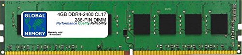 4 GB DDR4 2400 MHz PC4-19200 288-PIN DIMM RAM, kompatibel mit PC-Desktops/Motherboards 4 GB DDR4 2400 MHz PC4-19200 288-PIN DIMM RAM, kompatibel mit PC-Desktops/Motherboards von GLOBAL MEMORY