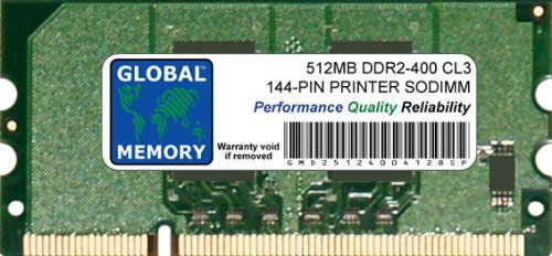 GLOBAL MEMORY 512 MB 144-PIN DDR2 SODIMM RAM, kompatibel mit Druckern (CC416A, 317-5645, CE483A, MDDR2-512) von GLOBAL MEMORY