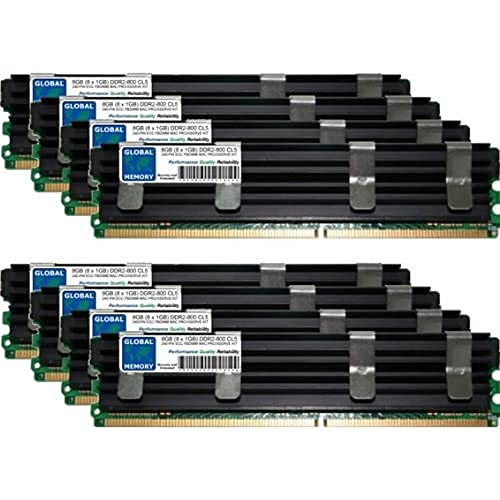 GLOBAL MEMORY RAM KIT (8 GB (8 x 1 GB) DDR2 800 MHz PC2-6400 240-PIN ECC Fully BUFFERED DIMM (FBDIMM) RAM KIT für MAC PRO (Anfang 2008) von GLOBAL MEMORY