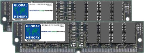 GLOBAL MEMORY RAM-Kit für Cisco AS5300 Universal Gateway (MEM-128M-AS53) (2 x 64 MB) von GLOBAL MEMORY