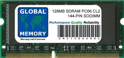 Global Memory 128 MB PC66 66 MHz 144 Pin SDRAM SODIMM Speicher RAM für iBook G3 von GLOBAL MEMORY