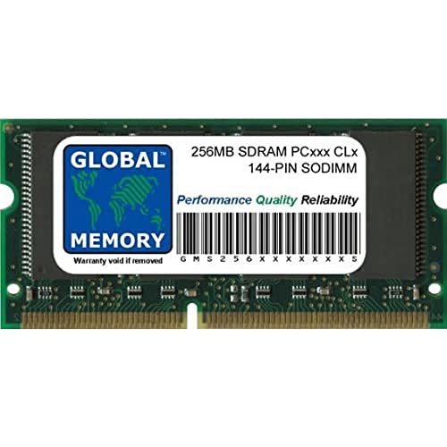 256 MB PC100/133 144-PIN SDRAM SODIMM RAM, kompatibel mit Laptops/Notebooks von GLOBAL MEMORY