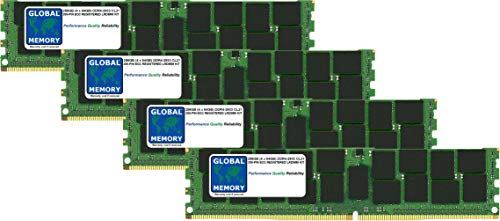 256 GB (4 x 64 GB) DDR4 2666 MHz PC4-21300 288-PIN ECC registrierte Last reduzierte Dimm (LRDIMM) Arbeitsspeicher-Kit kompatibel mit Servern/Workstations/Motherboards (Nicht für PCs) von GLOBAL MEMORY