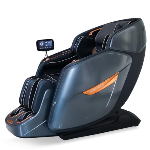 GLOBAL RELAX® | Daruma 4D Massagesessel | Blau | Sprachsteuerung mit AI | SL-Massageschiene +130 cm | Wärmetherapie | Pressotherapie | Nullgravitation | Zero Space | 6,7" Touchscreen-LCD | 3D-Sound von GLOBAL RELAX