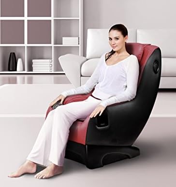 GLOBAL RELAX® | GURU Massage- und Entspannungssessel I Rot | 3 Massage-Modi | Luft-Vorprothesen-Funktion | 2D-Surround-Sound | Massagesessel mit Bluetooth I USB-System von GLOBAL RELAX