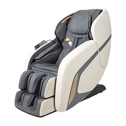 GLOBAL RELAX® | KENSHO 2D Massagesessel | Blau-Beige I 7 Programme | Luftdrucktherapie I Fußreflextherapie I Rückenthermotherapie I Schwerkraft I Zero Space | 3D-Surround-Sound | Bluetooth von GLOBAL RELAX