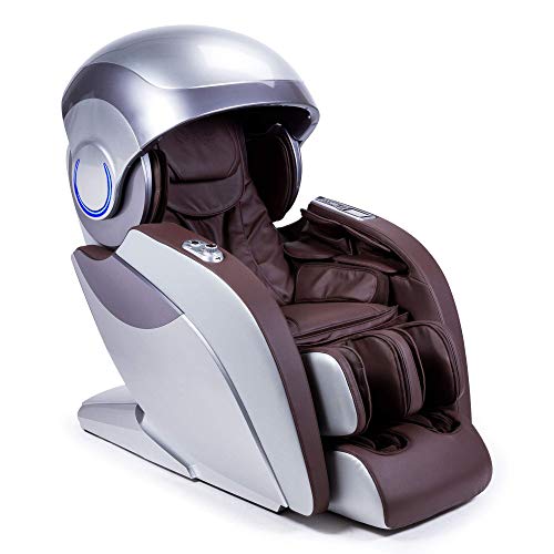 GLOBAL RELAX® | Kronos 5D-Massagesessel in limitierter Auflage | Braun | Pressotherapie, Aromatherapie, Lichttherapie, Thermotherapie, Bluetooh 3D Sound | Schwerkraft und Nullraum von GLOBAL RELAX