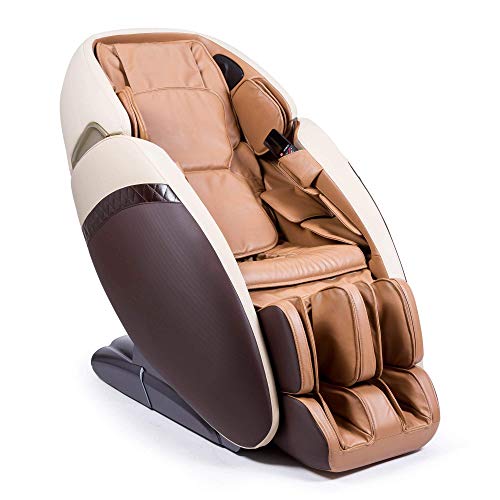 GLOBAL RELAX® Satori 3D-Massagesessel I Braun | 6 Massage-Programme | Technologie Null Schwerelosigkeit und Null Weltraum | Sauerstoff-Ionen-Generator | Pressotherapie | 3D-Bluetooth I USB I 3D Sound von GLOBAL RELAX