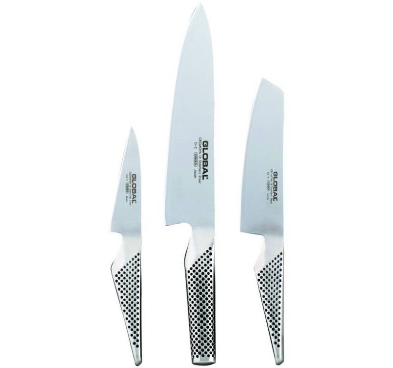 GLOBAL Messer-Set Messerset G-257 (Spar-Set, 3-tlg) von GLOBAL