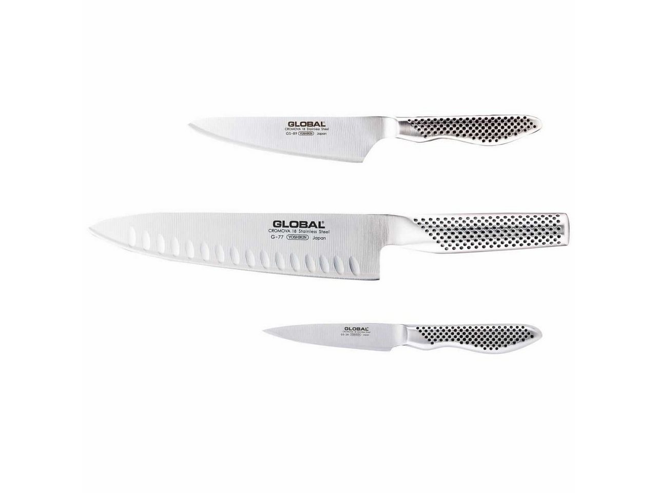 GLOBAL Messer-Set 3-teilig G-773889 (3-tlg) von GLOBAL