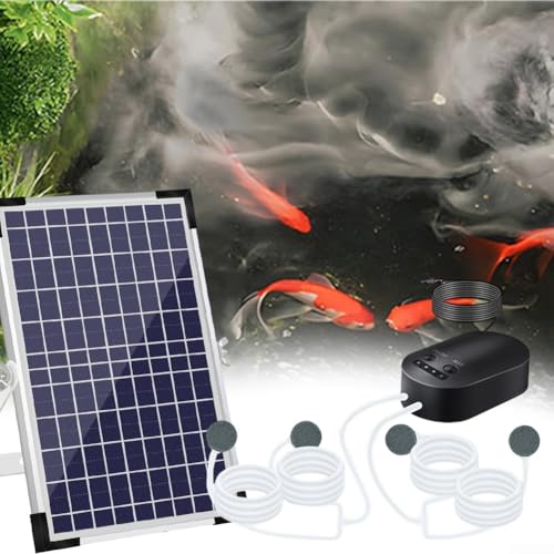 10W 10V Solar Teichbelüfter Solar Teichpumpe mit 4400mAh Akku 3 Modi 4 Luftstein Solar Teich Luftpumpe für Outdoor Fischteiche Bis zu 110 Stunden Betrieb 10W 10V Solar Teichbelüfter Solar Teichpumpe mit 4400mAh Akku 3 Modi 4 Luftstein Solar Teich Luftpumpe für Outdoor Fischteiche Bis zu 110 Stunden Betrieb von GLOBALHUT