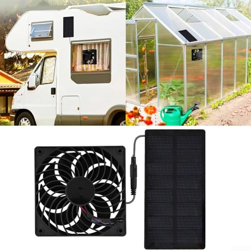2 W 4 V Solar-Abluftventilator, Solarmodul-Ventilator-Set, wetterfest mit DC-Ventilator für kleine Hühnerställe, Gewächshäuser, Schuppen, Haustierhäuser, Fensterauspuff 2 W 4 V Solar-Abluftventilator, Solarmodul-Ventilator-Set, wetterfest mit DC-Ventilator für kleine Hühnerställe, Gewächshäuser, Schuppen, Haustierhäuser, Fensterauspuff von GLOBALHUT