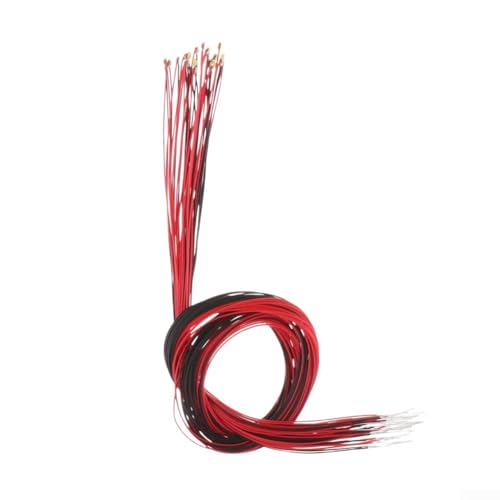 20er Set Miniatur für SMD LEDs mit Kabel für kreativen Modellbau und innovative Beleuchtungslösungen (orangefarbenes Licht) von GLOBALHUT