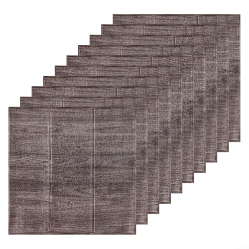 40 Stück 3D-Stein-Ziegelwände, weiche PE-Schaumstoffplatten für den Heimgebrauch mit Abziehen und Kleben, kein Bohren oder (F) von GLOBALHUT