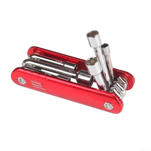 6-in-1 Multi-Sechskantschlüssel, tragbarer Klapp-Steckschlüssel, entworfen für mechanische Reparaturen, Automobil- und Outdoor-Reparaturen (Imperial) von GLOBALHUT