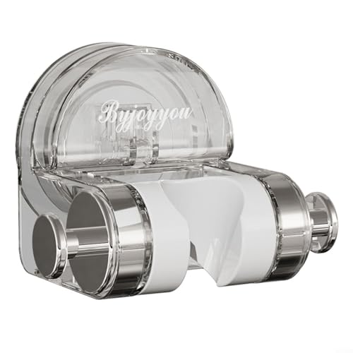 Abnehmbares Badezimmer-Regal mit Saugnapf für einfache Installation und Wiederverwendung (Silber) von GLOBALHUT