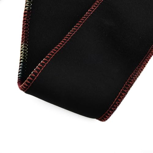 Angelruten-Abdecktasche, elastisch, gestrickt, Baumwolle, Schutz für sichere Aufbewahrung, ideal für Ruten bis zu 120 cm (2 x schwarz + 2 x rot) von GLOBALHUT