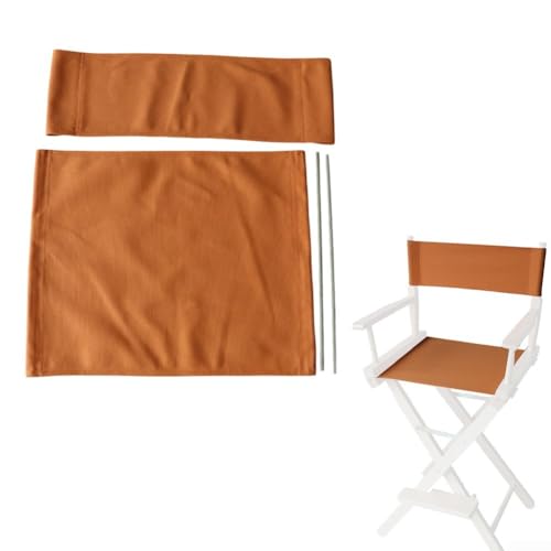 Canvas Director Chair Seat Cover Replacement Set, Foldable Outdoor Beach Liegestuhl Zubehör für Rundstangen (1 Set) von GLOBALHUT