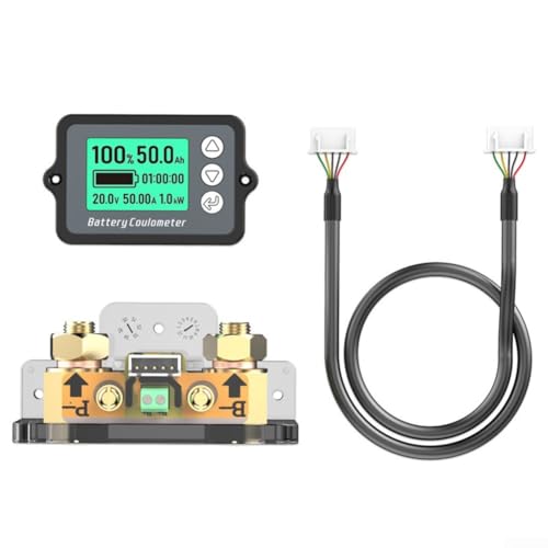 Digitaler Batteriekapazitätsmonitor, DC 50 A, 100 A, 350 A, Spannungstester, mit LCD-Display für Auto, Motorrad, Elektrofahrzeug Digitaler Batteriekapazitätsmonitor, DC 50 A, 100 A, 350 A, Spannungstester, mit LCD-Display für Auto, Motorrad, Elektrofahrzeug von GLOBALHUT