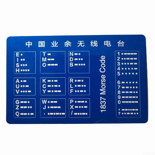 Effizient für Morsecode-Übungswerkzeug, Aluminium, CW-Code-Trainingskarte mit Radio-Buchstaben-Interpretation von GLOBALHUT